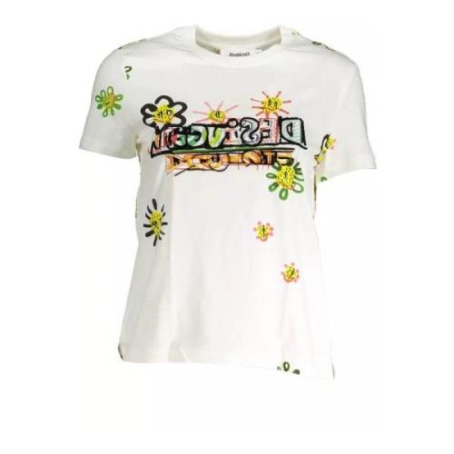 Desigual T-Shirts White, Dam