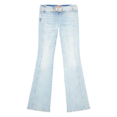 Diesel Bootcut och Flare Jeans - D-Ebbybelt Blue, Dam