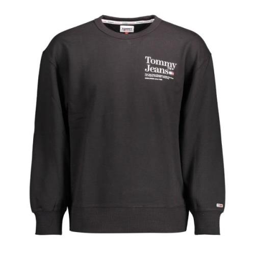 Tommy Hilfiger Black Cotton Sweater Black, Herr