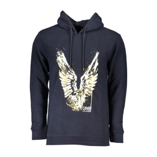 Cavalli Class Hoodies Blue, Herr