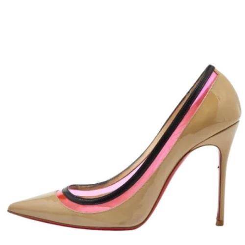 Christian Louboutin Pre-owned Pre-owned Laeder klackskor Beige, Dam