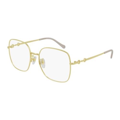 Gucci Glasögon Gg0883Oa 001 guld guld transparent Yellow, Dam