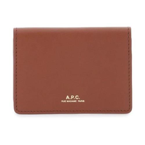 A.p.c. Wallets & Cardholders Brown, Dam