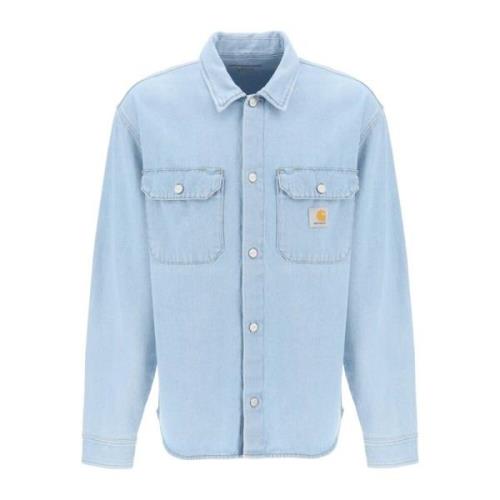 Carhartt Wip Denim Jackets Blue, Herr