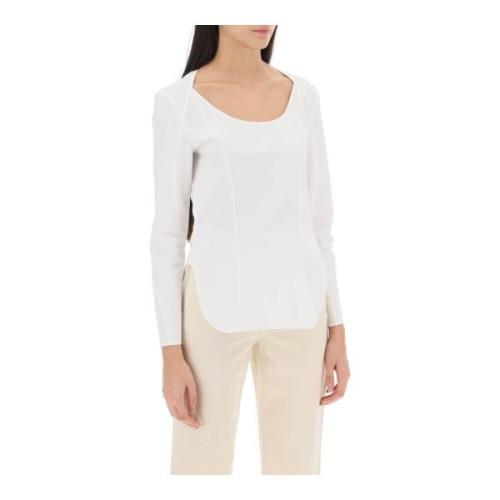 By Malene Birger Long Sleeve Tops White, Dam