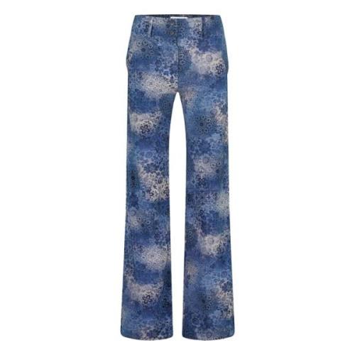 Jane Lushka Wide Trousers Blue, Dam