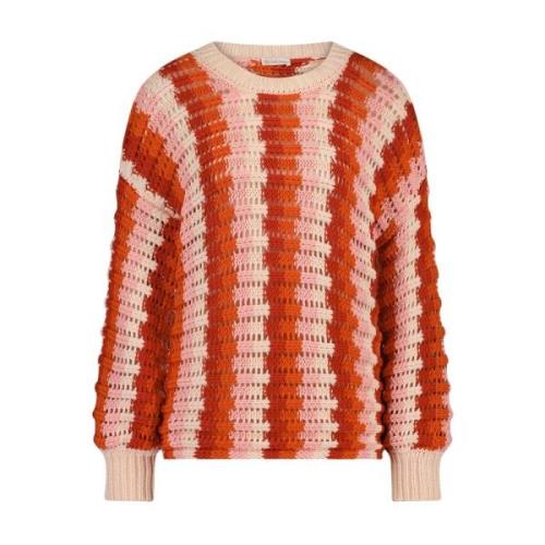 Jane Lushka Round-neck Knitwear Multicolor, Dam