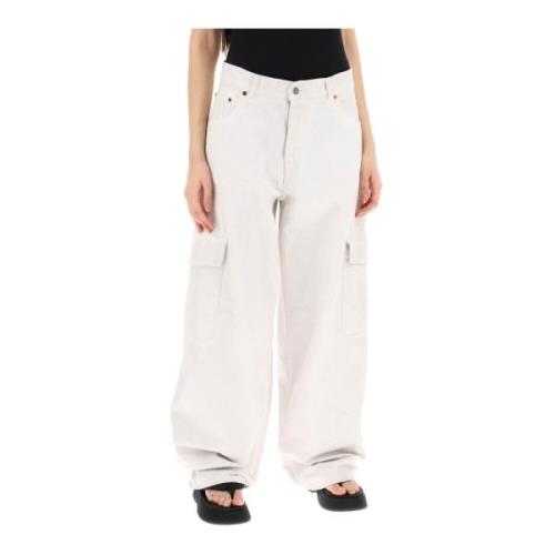 Haikure Wide Trousers White, Dam