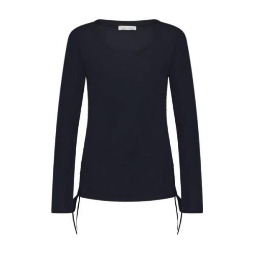 Jane Lushka Long Sleeve Tops Blue, Dam