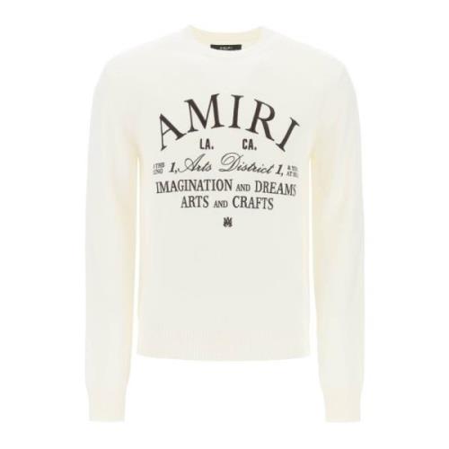 Amiri Round-neck Knitwear White, Herr