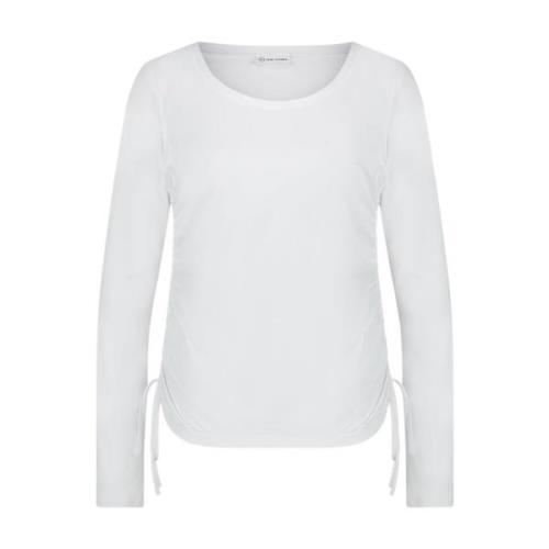 Jane Lushka Long Sleeve Tops White, Dam