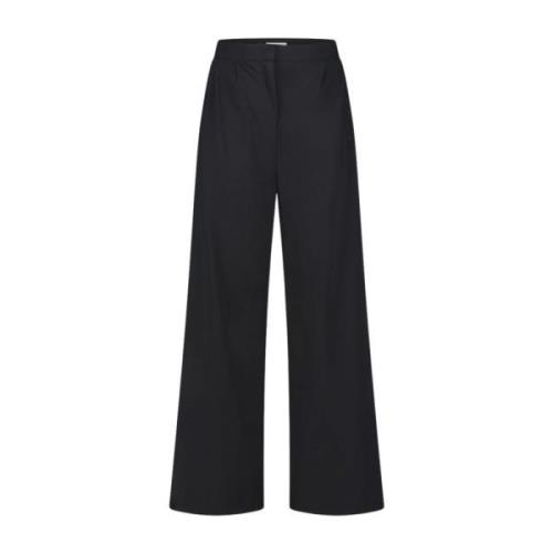 Jane Lushka Wide Trousers Black, Dam