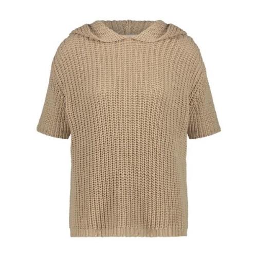 Jane Lushka Round-neck Knitwear Beige, Dam