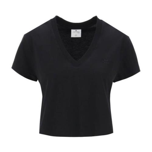 Courrèges T-Shirts Black, Dam