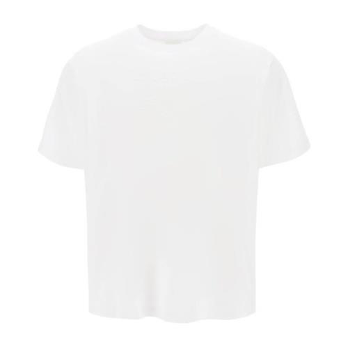 Burberry Oversized EKD Broderi T-shirt White, Herr