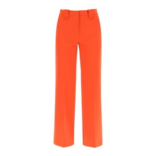 Moschino Wide Trousers Red, Dam