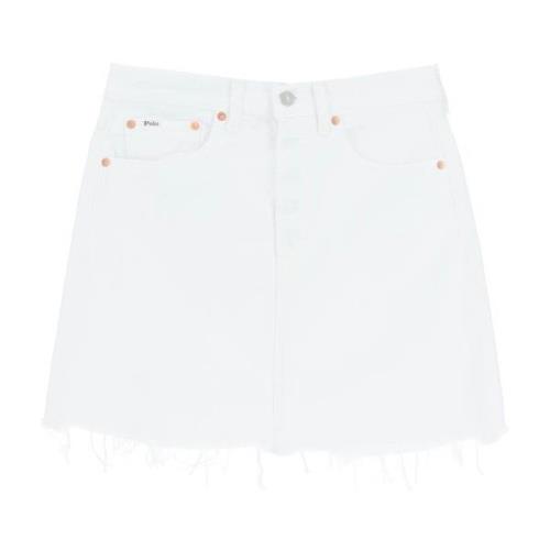 Polo Ralph Lauren Short Skirts White, Dam