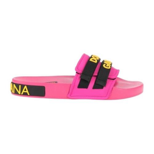 Dolce & Gabbana Flat Sandals Pink, Dam