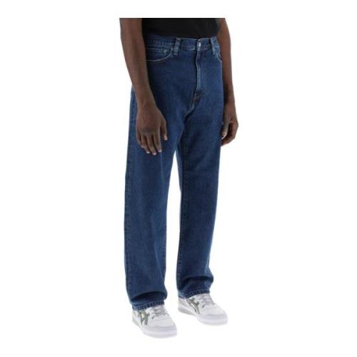 Carhartt Wip Straight Jeans Blue, Herr