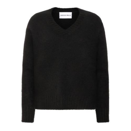 Emerson Renaldi V-neck Knitwear Black, Dam