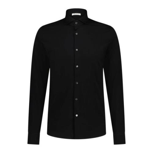 Stefan Brandt Slim-Fit Otis Skjorta med Haiskrage Black, Herr