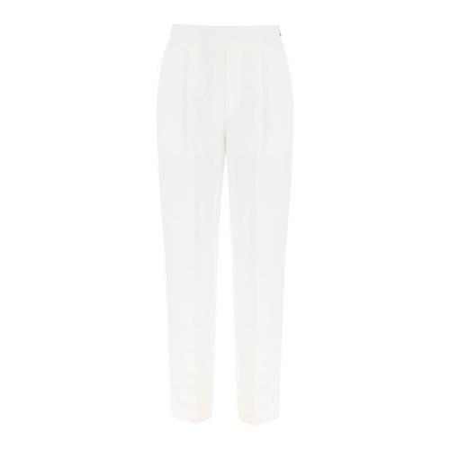 Agnona Straight Trousers White, Dam