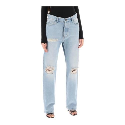 Darkpark Straight Jeans Blue, Dam