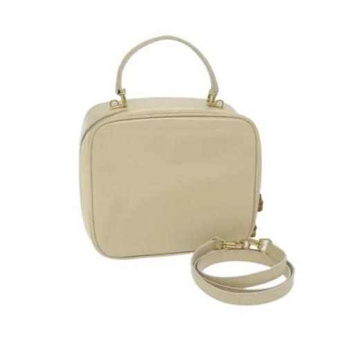 Gucci Vintage Pre-owned Laeder handvskor Beige, Dam