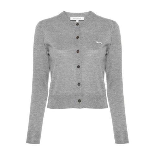 Maison Kitsuné Cardigans Gray, Dam