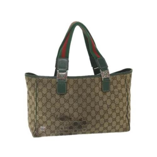 Gucci Vintage Pre-owned Canvas gucci-vskor Beige, Dam