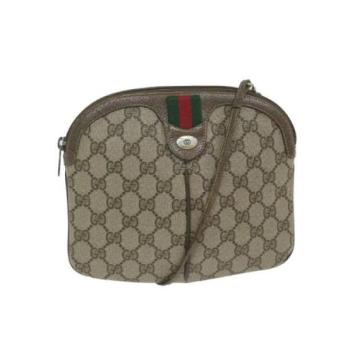 Gucci Vintage Pre-owned Canvas gucci-vskor Beige, Dam