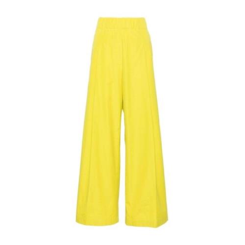 Dries Van Noten Wide Trousers Yellow, Dam