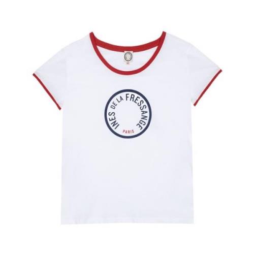 Ines De La Fressange Paris Priscilla vit bomull T-shirt White, Dam