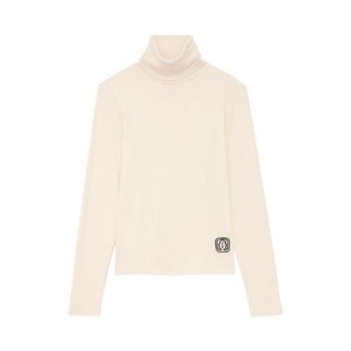 Ines De La Fressange Paris Matthieu ecru turtleneck top - Matthieu ecr...