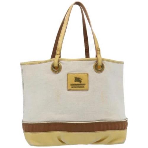 Burberry Vintage Pre-owned Canvas totevskor Beige, Dam