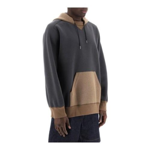 Sacai Hoodies Gray, Herr