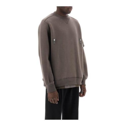 Sacai Sweatshirts Gray, Herr