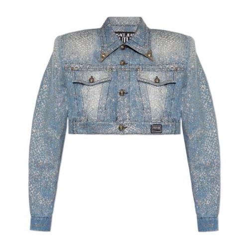 Versace Jeans Couture Beskuren jeansjacka Blue, Dam