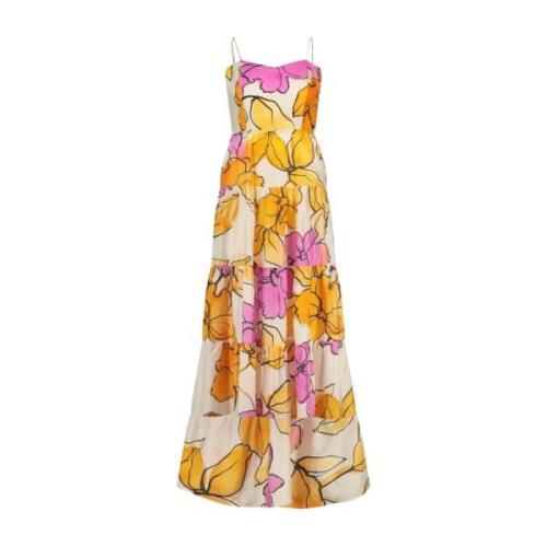 Fabienne Chapot Alice Maxi Klänning Mimosa/Cassis Print Multicolor, Da...