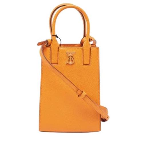 Burberry Vintage Pre-owned Laeder totevskor Orange, Dam