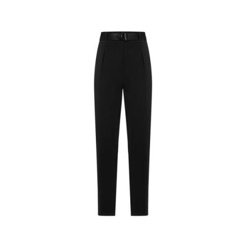 Max Mara Studio Slim-fit Trousers Black, Dam