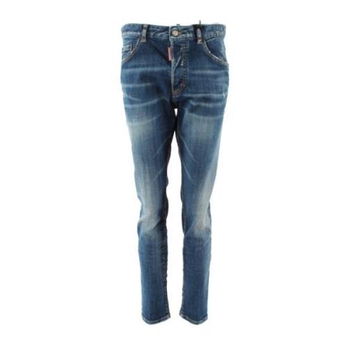 Dsquared2 Herr Skinny Blå Jeans Blue, Herr