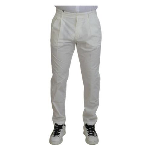 Dolce & Gabbana Slim-fit Trousers White, Herr
