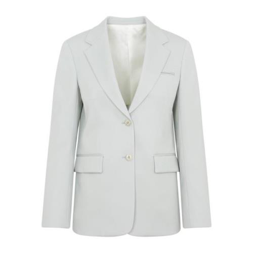 Lanvin Lyxig Sage Ull Blazer Green, Dam