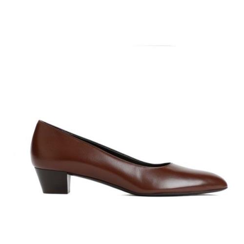 The Row Lyxig Läder Luisa Pump Brown, Dam