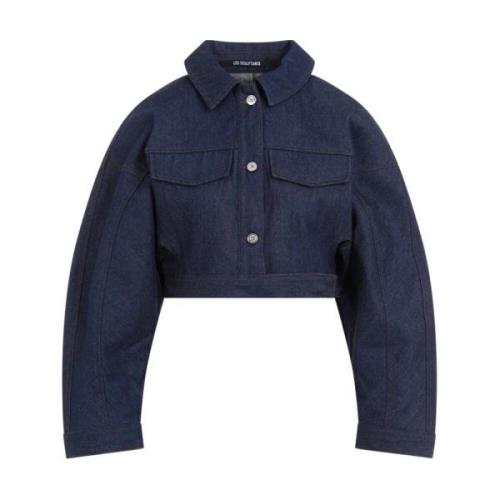 Jacquemus Marinbrun Denim Obra Jacka Blue, Dam