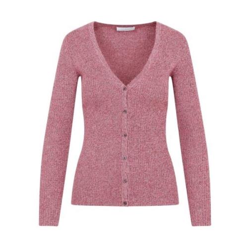 Gabriela Hearst Lyxig Cashmere Silk Cardigan Pink, Dam