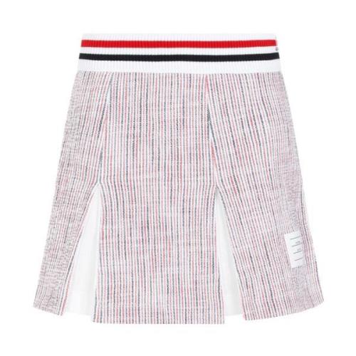 Thom Browne Mini Box Veckad Kjol Multicolor, Dam