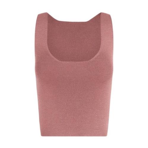 Cortana Silke Tussah Tank Top Pink, Dam