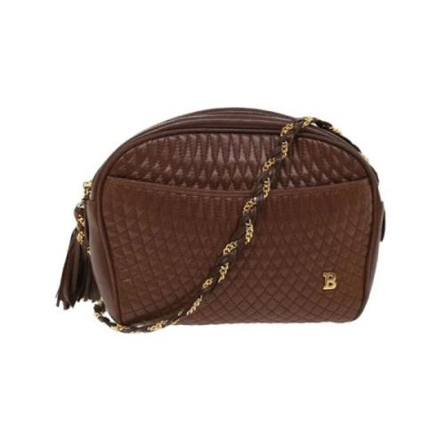 Bally Pre-owned Pre-owned Läder axelremsvskor Brown, Dam